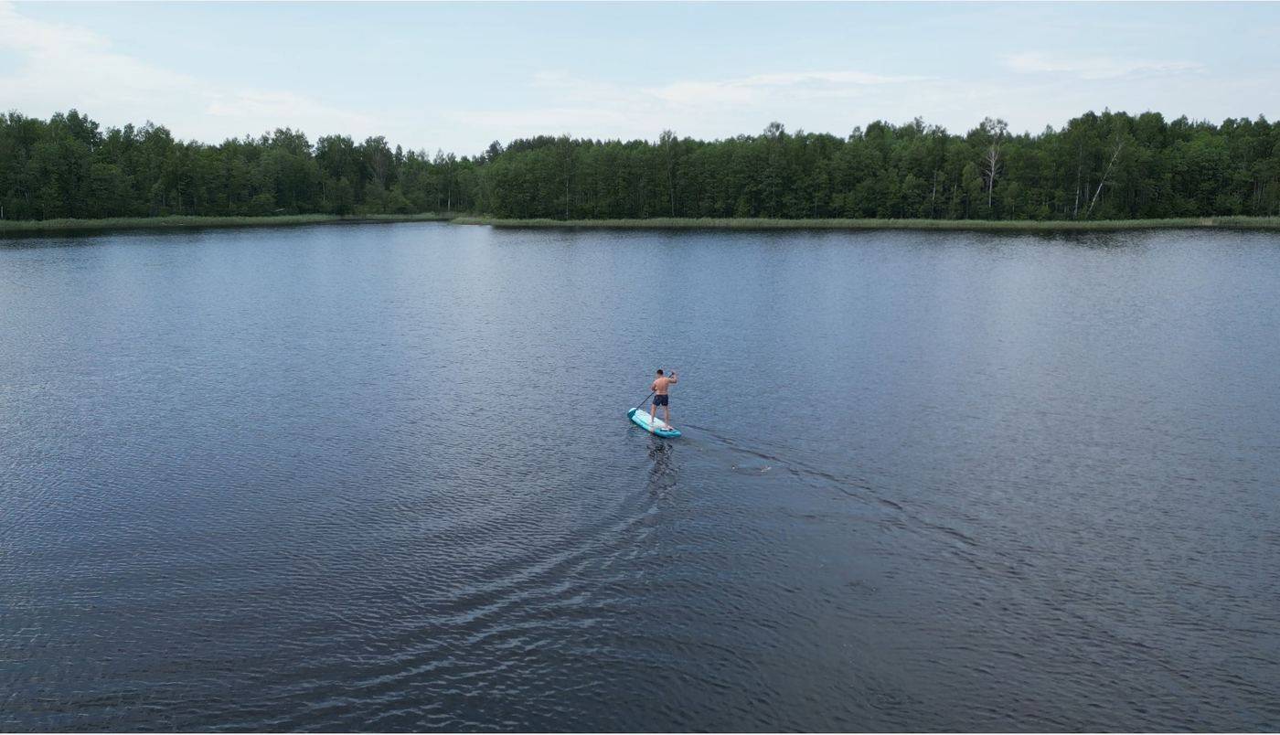 SUP на озере